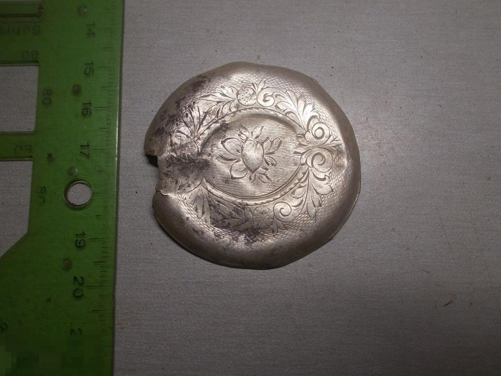 Крышка часов Серебро 84 проба 19 век Оригинал 6,63 грамма