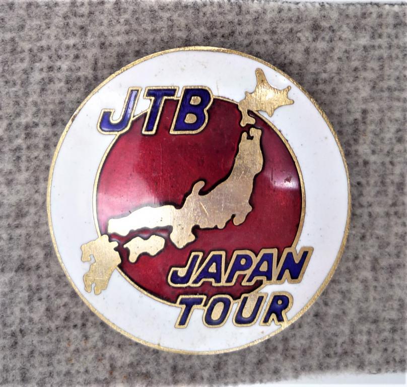 JTB JAPAN TOOR  реверс JAPAN TRAVEL BUREAU т. мет. эмаль