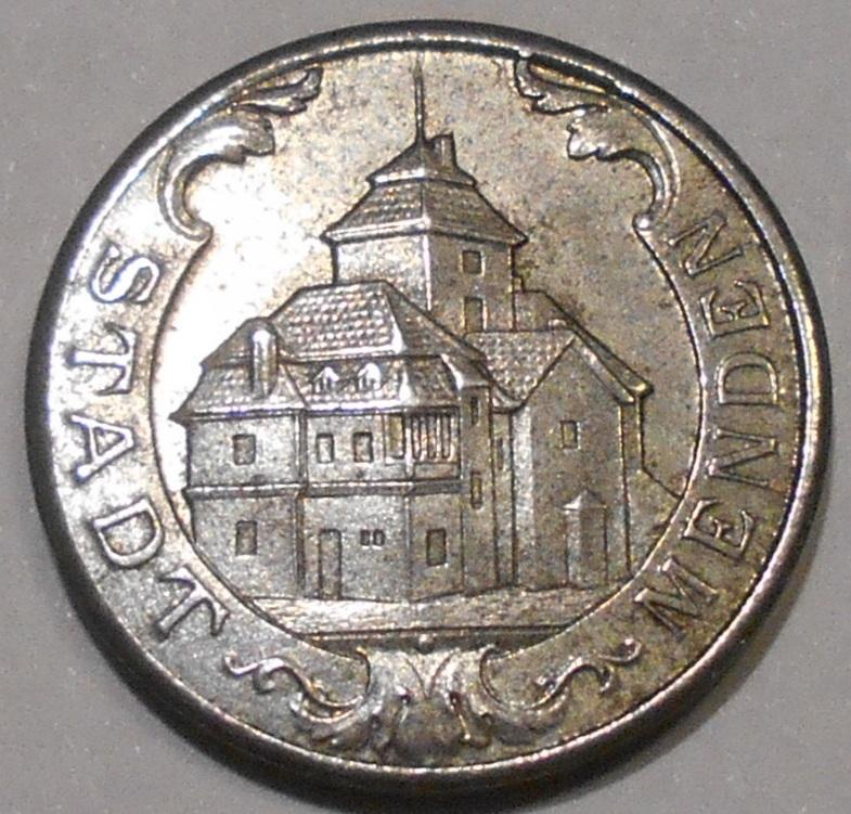 10 пфеннигов 1920 год германия нотгельд железо