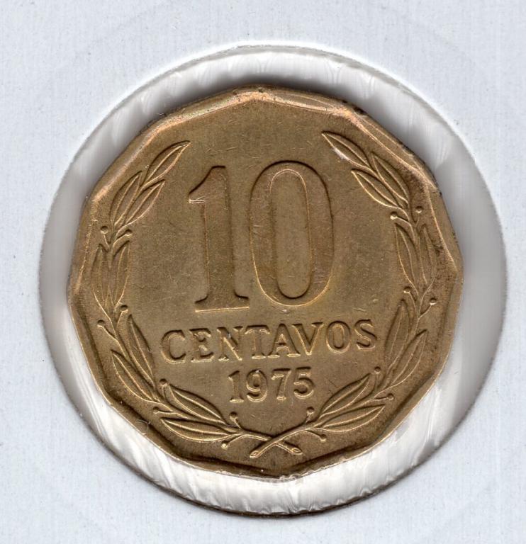 10 сентаво - Чили - 1975 - KM#205