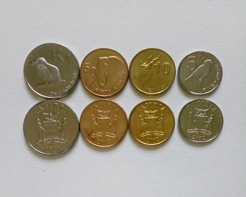 Замбия набор 4 монеты 2012 год unc