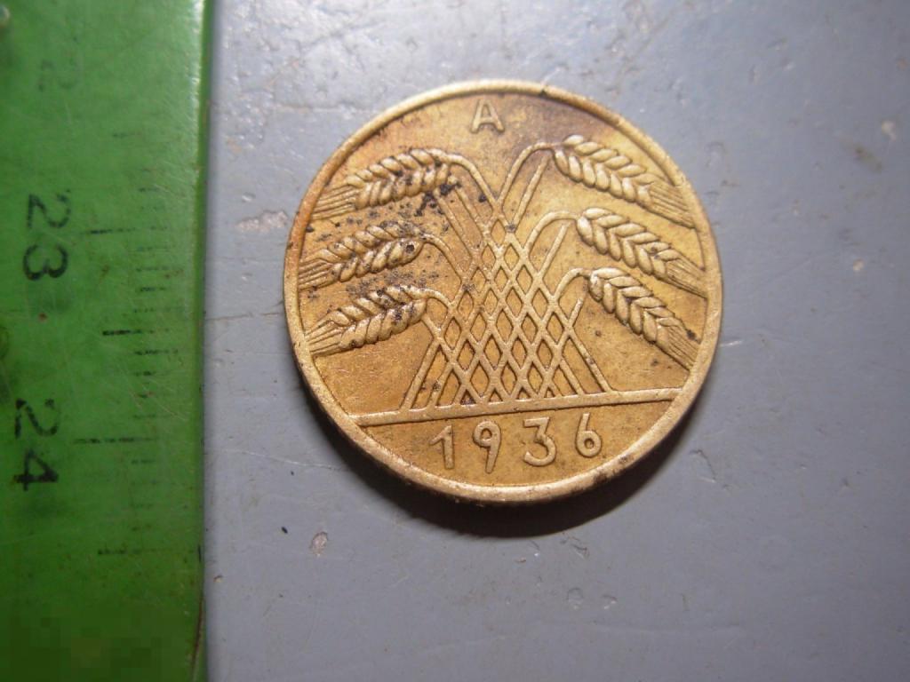 10 пфеннигов 1936 год A Состояние Оригинал