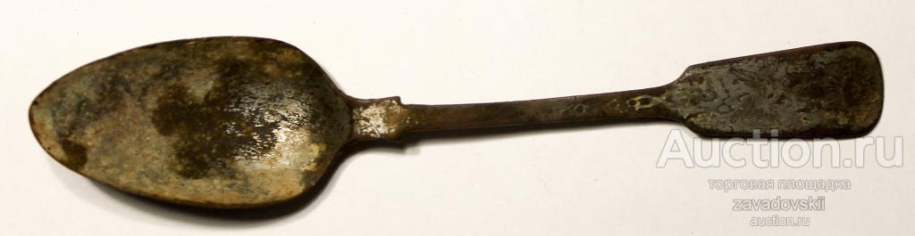 Ложка старинная вероятно чайная, столовая, металл, клеймо(Япония?), 12,3 см.
