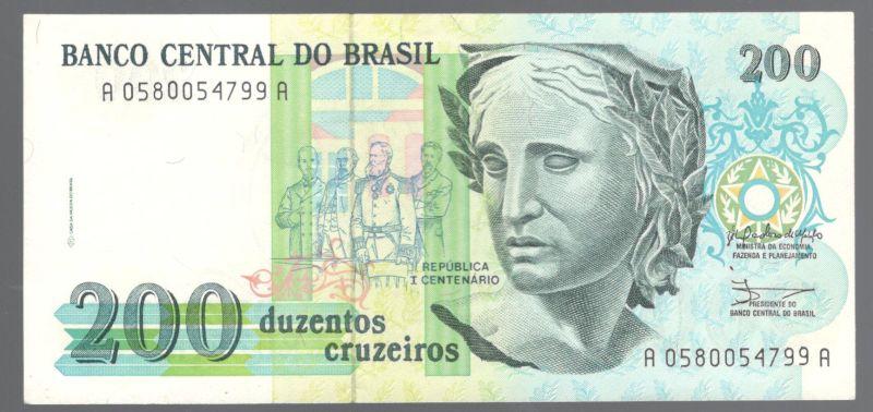 200 крузейро 1990 Бразилия UNC (030871)