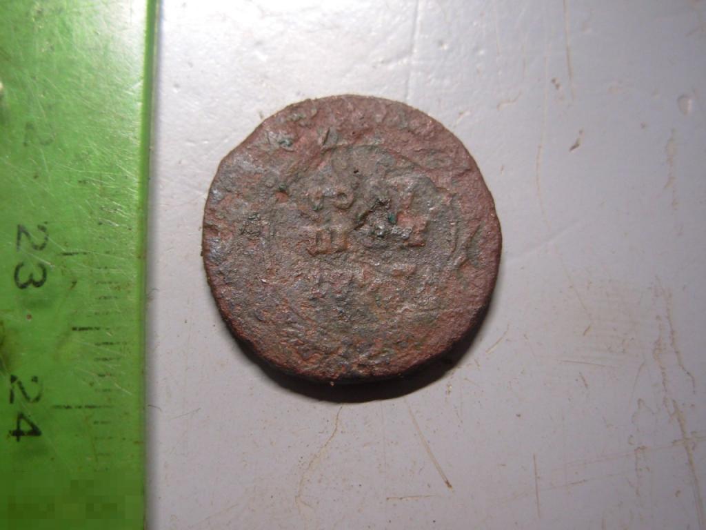 Полушка 1747 год Оригинал Редкая