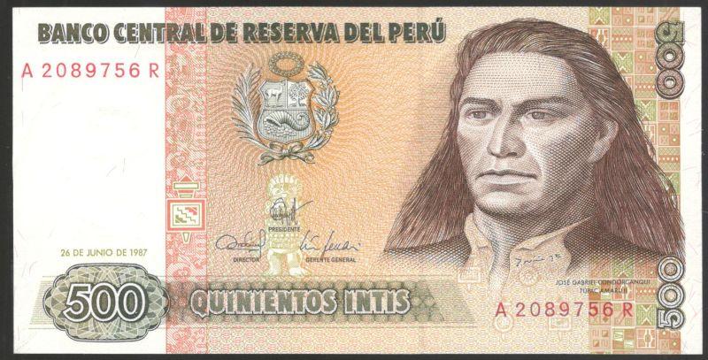 500 инти 1987 Перу UNC (030880)