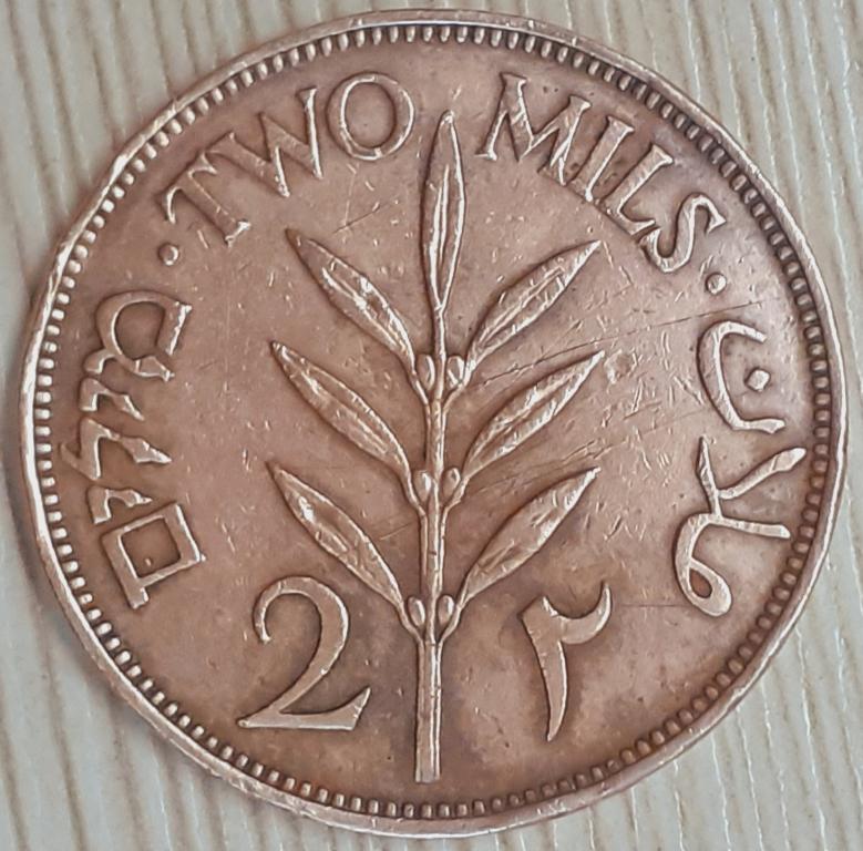 Палестина  2 милс 1942 г. ОРИГИНАЛ!!!