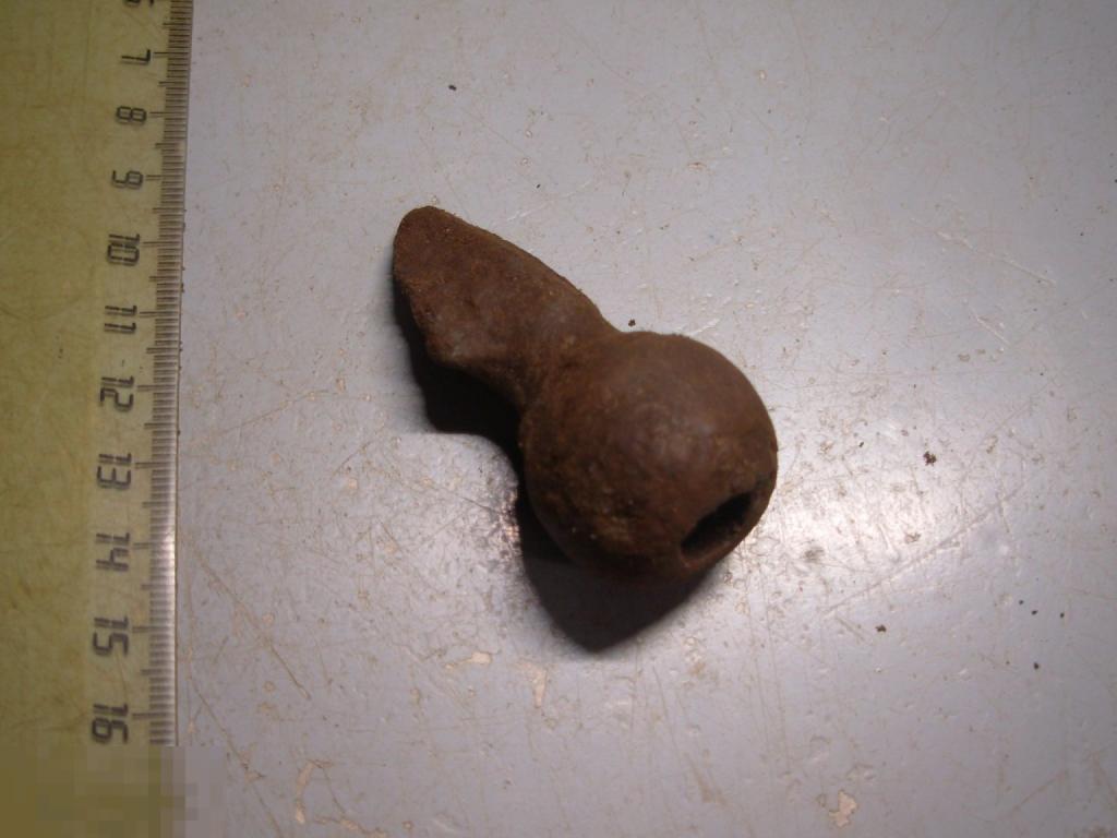 Шишак гренада каска кивер Свинец кустарный Империя 19 век Оригинал