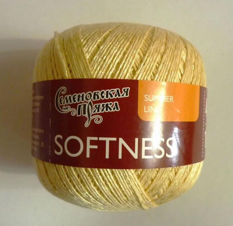 Пряжа Семеновская Нежность (Softness) 53% вискоза, 47% хлопок