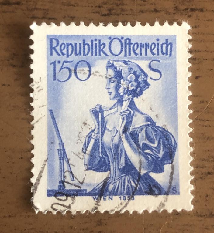 Австрия 1958 год. Провинциальные костюмы 19 века. Гаш