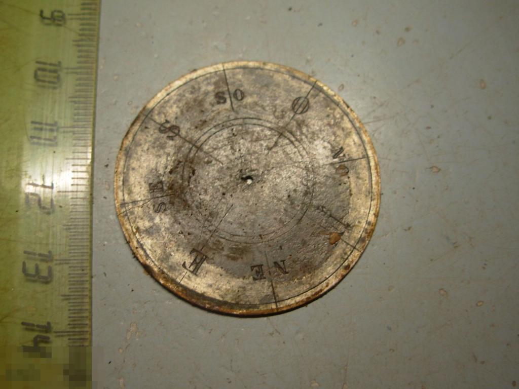 Шкала Компас старинный бронза Оригинал