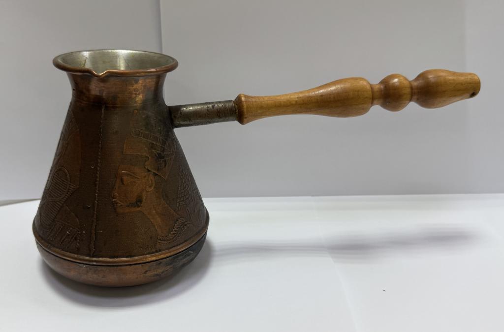 Кофеварка турка БОЛЬШАЯ медь Пятигорск Нефертити