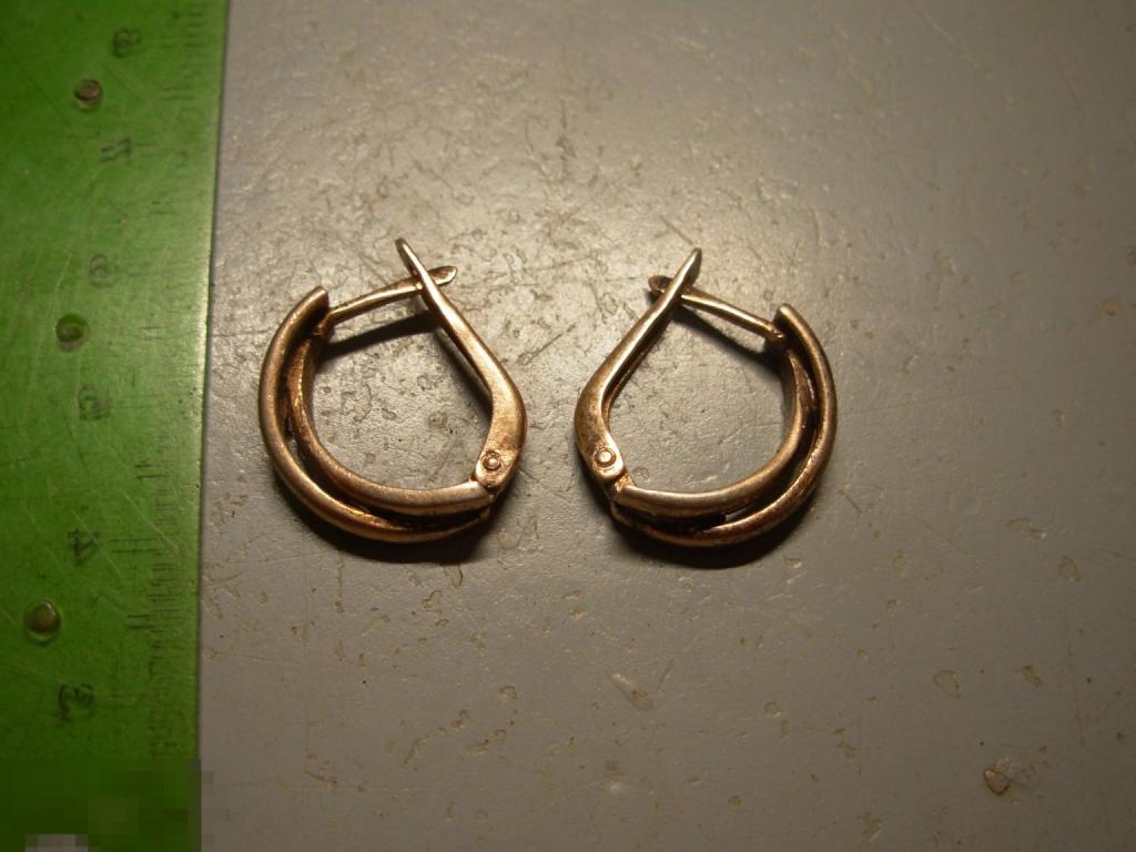 Серьги.Серебро СССР Клейма 925 проба Оригинал