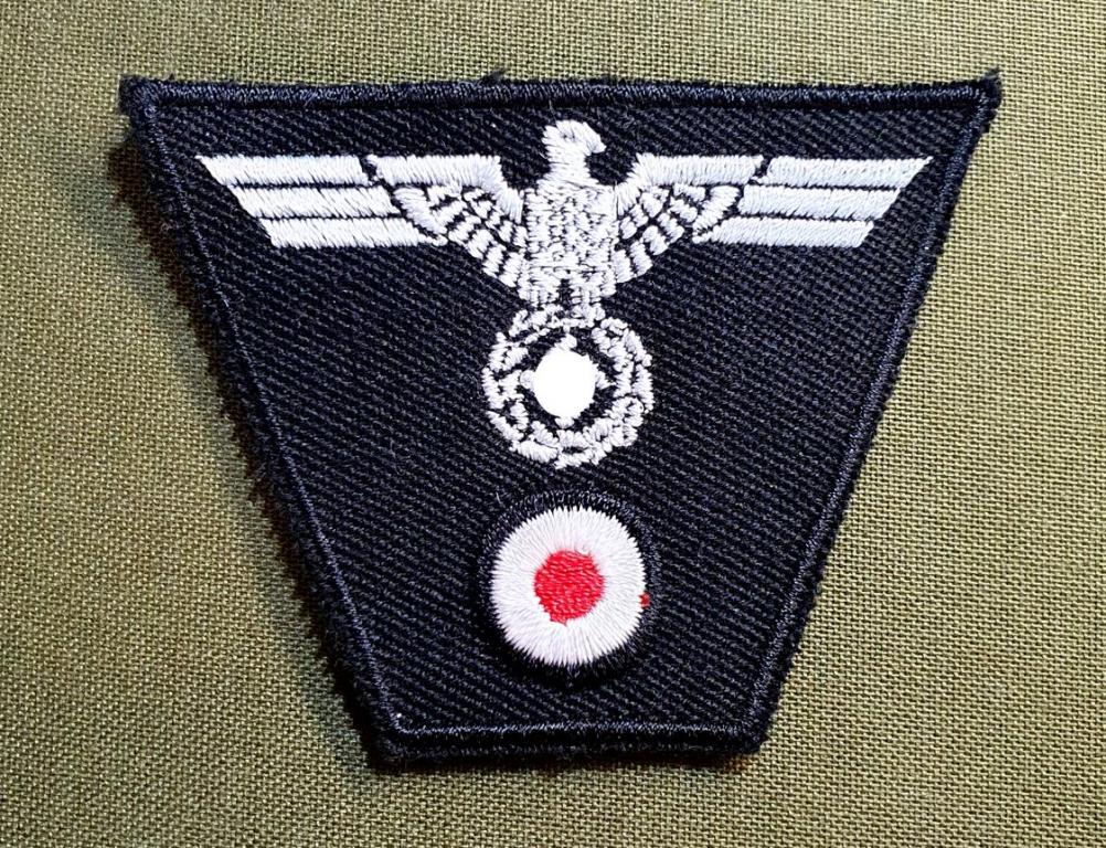 знак шеврон Нашивка на форму Кепи Пилотку  Вермахта  Германия 3-й Рейх..