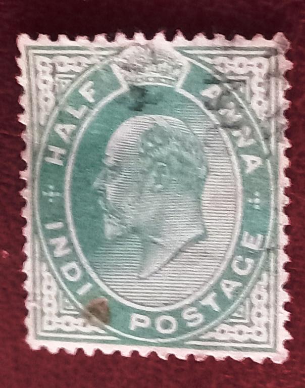 Индия Британская 1902 год Стандарт Король Эдуард VII Гаш +