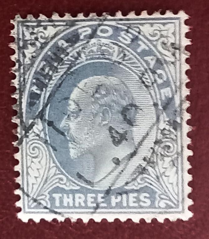 Индия Британская 1902 год Стандарт Король Эдуард VII Гаш +