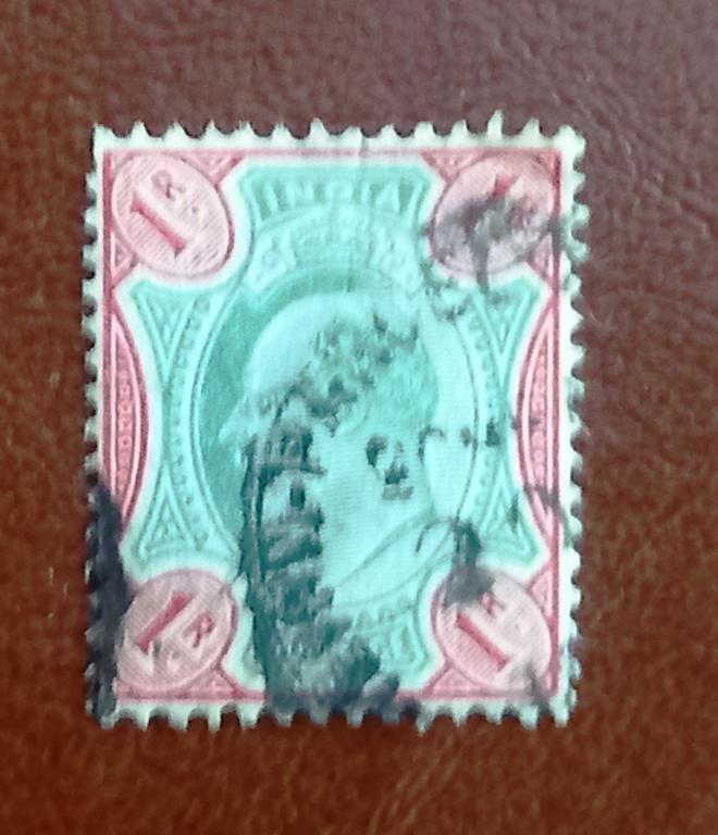 Индия Британская 1902 год Стандарт Король Эдуард VII Гаш +