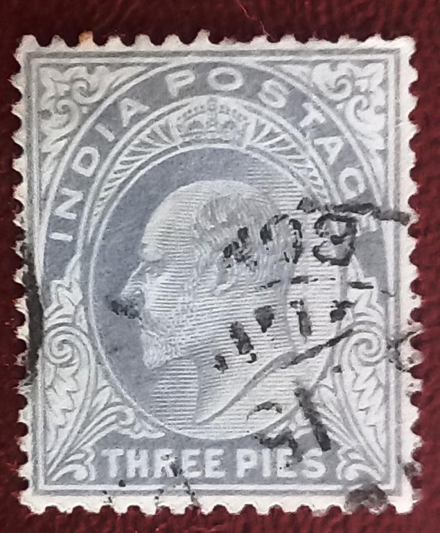 Индия Британская 1902 год Стандарт Король Эдуард VII Гаш +