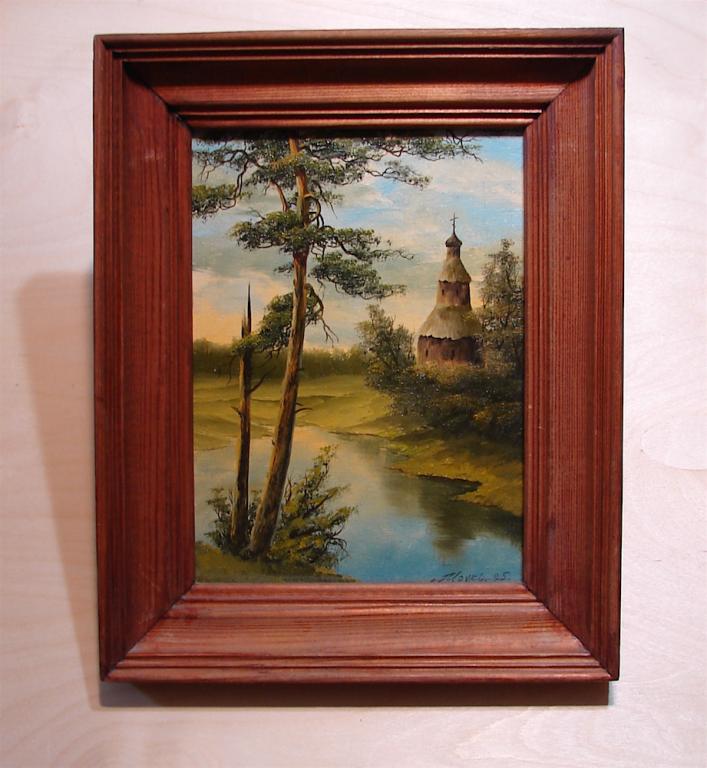Картина Старая Церковь. Холст, масло.