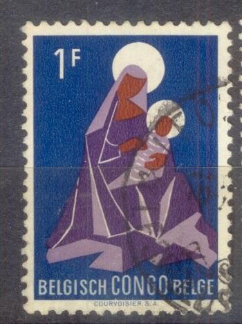 Бельгийское Конго 1952 Mi# 356 Рождество гаш