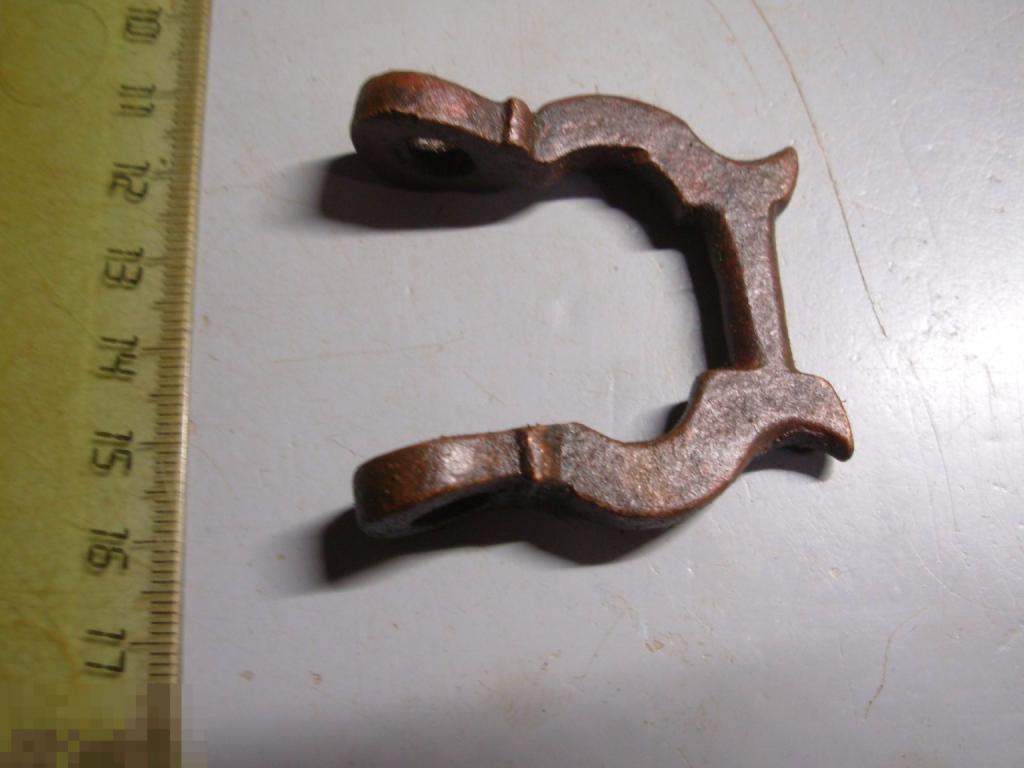 Подвес крюка безмена калужского типа.Бронза.18 век Оригинал