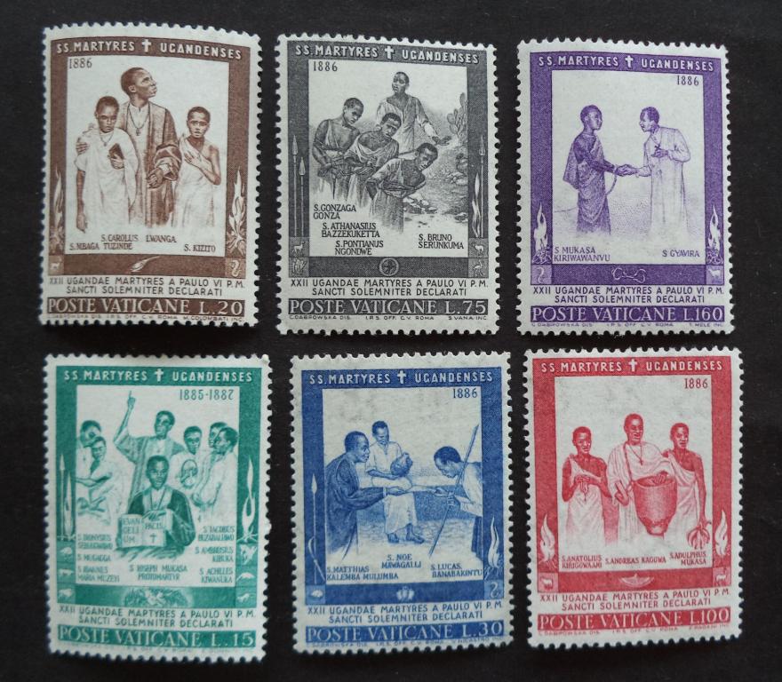 Ватикан 1965 г.   Мученики Уганды . Религия  **   Л.61
