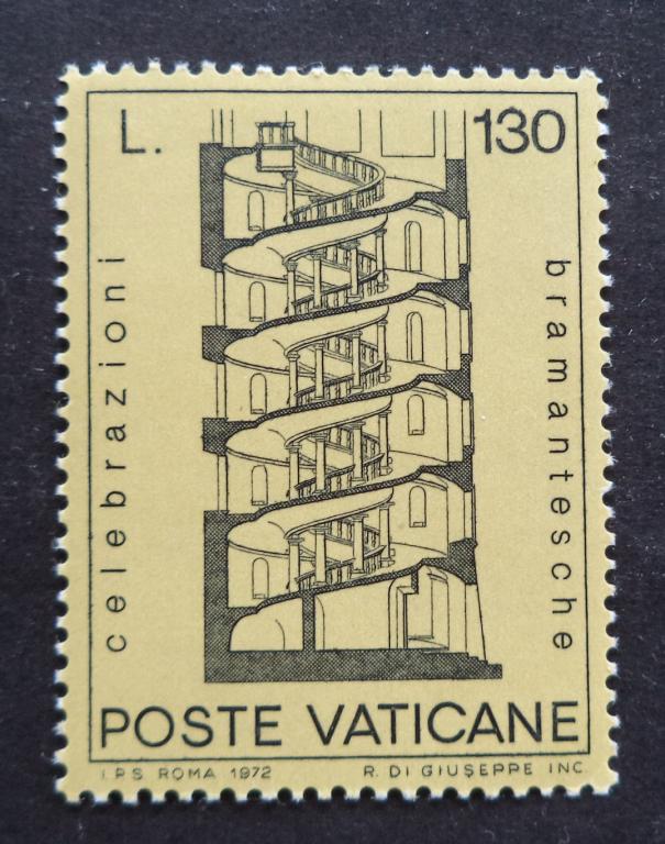 Ватикан 1972 г.  Браманте . Религия  130L  **   Л.59