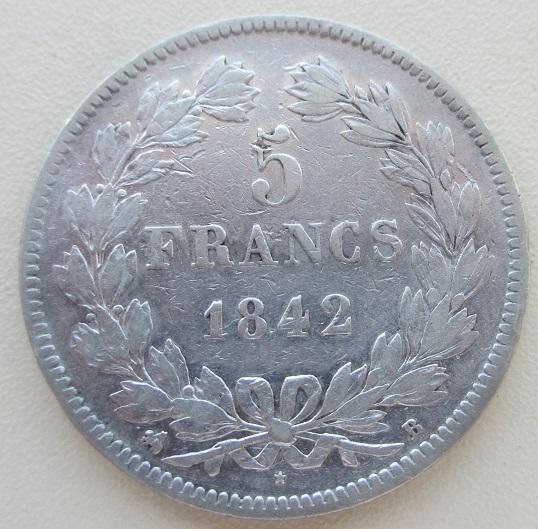 5 франков 1842 года, Луи Филипп I Франция