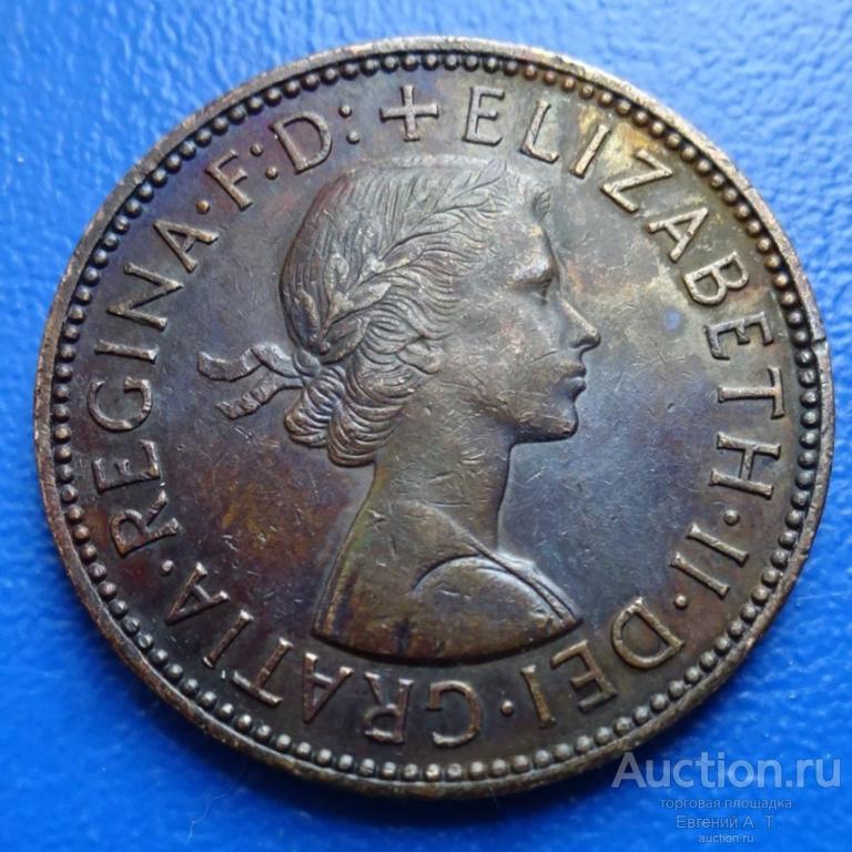 Великобритания. 1962. 1/2 пенни.  ХF. Оч-08-22.