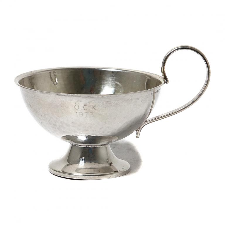 Серебряная чарка, ковка. Швеция, 1973 год