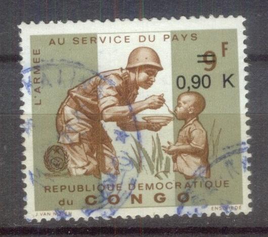 Заир 1970  Mi# 382 Армия на службе мира  надпечатка гаш