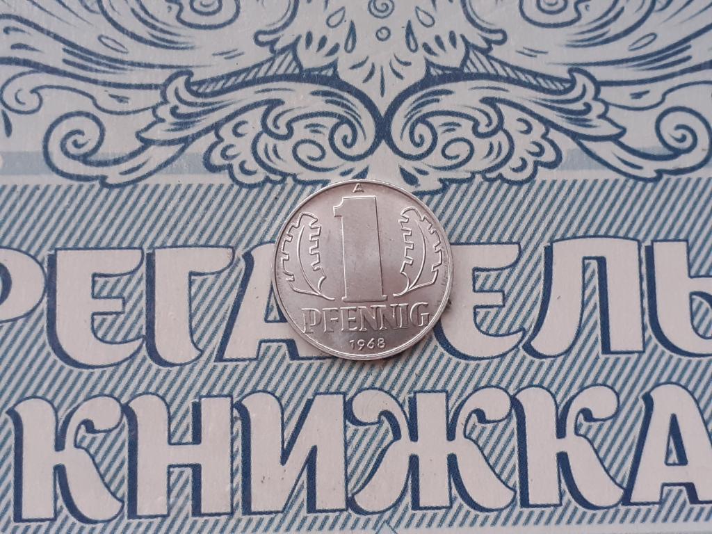Германия - 1 пфенинг 1968 года выпуска - А