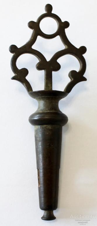 Ключ верток для самовара, старинный, массивный, тяжелый(1).