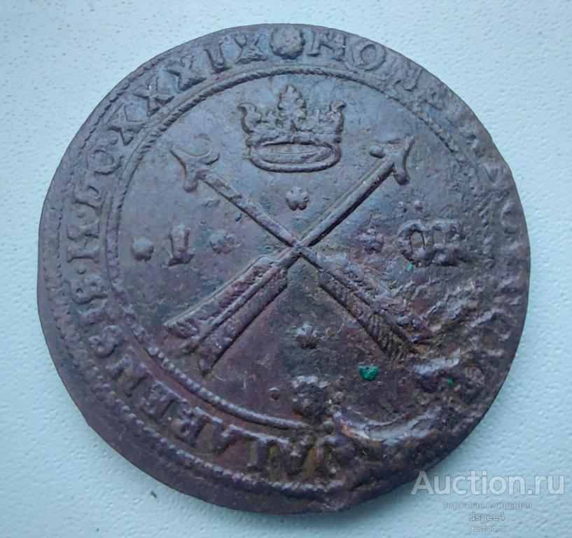 Швеция 1 эре 1639 Королева Кристина , крупная медь 52,4 грамм. RRR