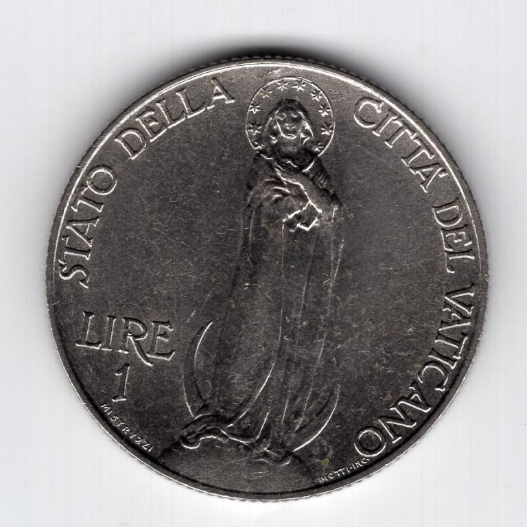 1 лира - Ватикан - 1933/1934 - KM#15
