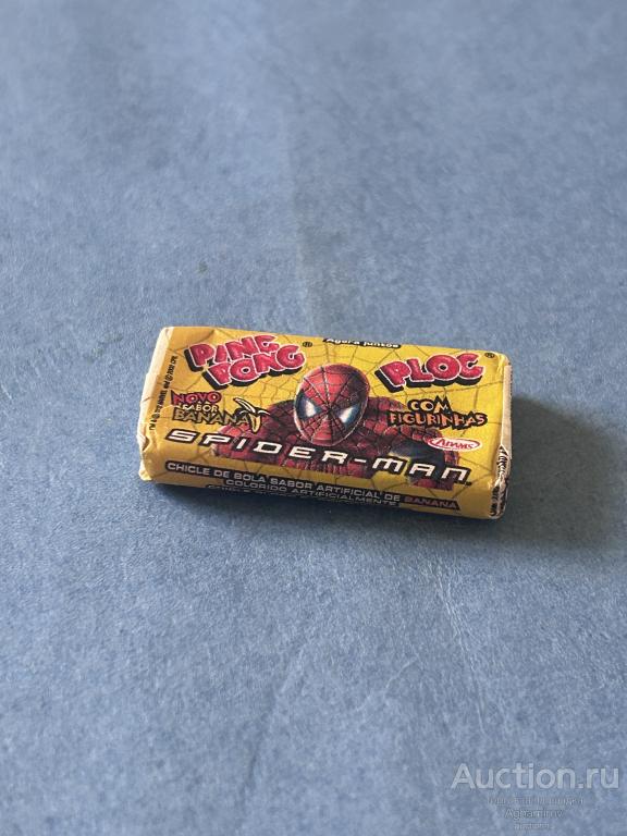 ЖВАЧКА. ЖЕВАТЕЛЬНАЯ РЕЗИНКА Spider Man / Ploc Ping Pong / Brasil