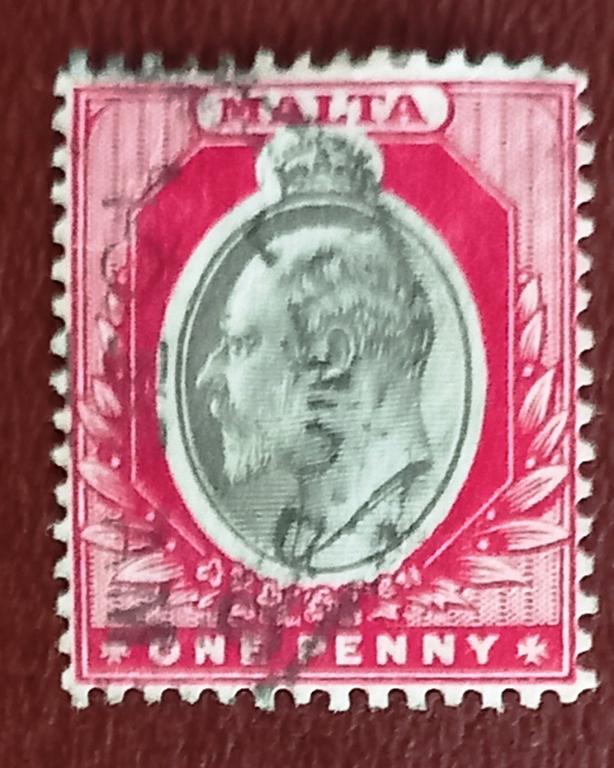 Мальта Британская Колония 1903 год Стандарт Король Эдуард VII Гаш+