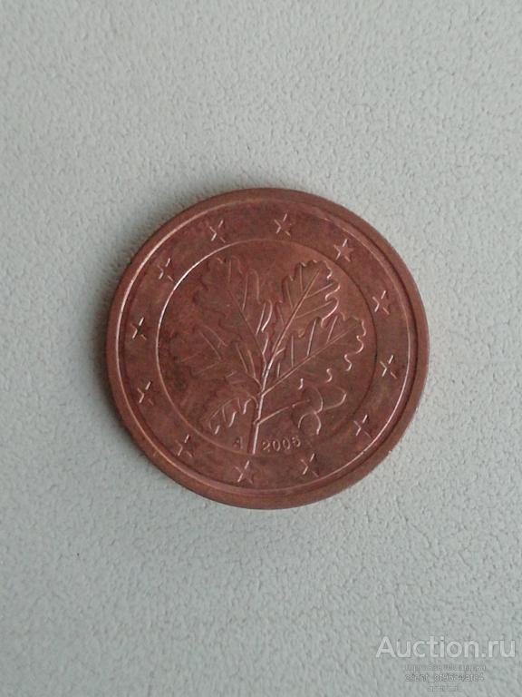 2 евроцента 2005 A ФРГ