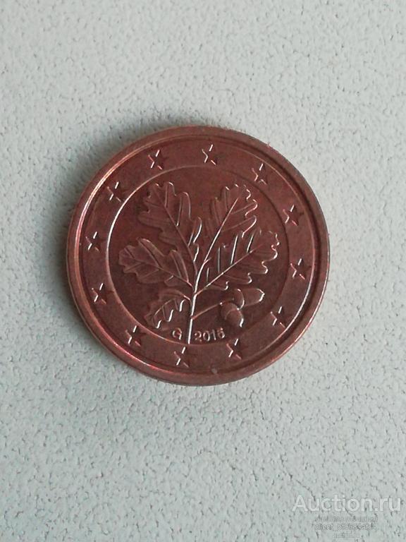 1 евроцент 2015 G ФРГ