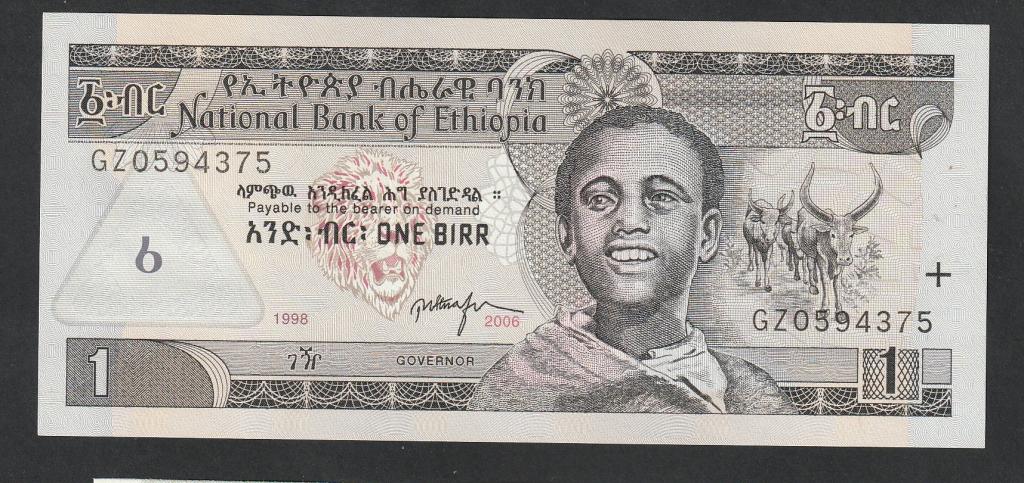 Эфиопия, 1 бирр 2006 года