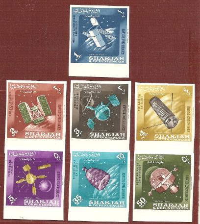 ОАЭ Шарджа космос 1964 M: 54/60 B Спутники НАСА Б/З