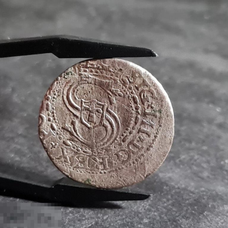 Солид 1605 года РЕДКИЙ ГОД Сигизмунд III Рига Ливония