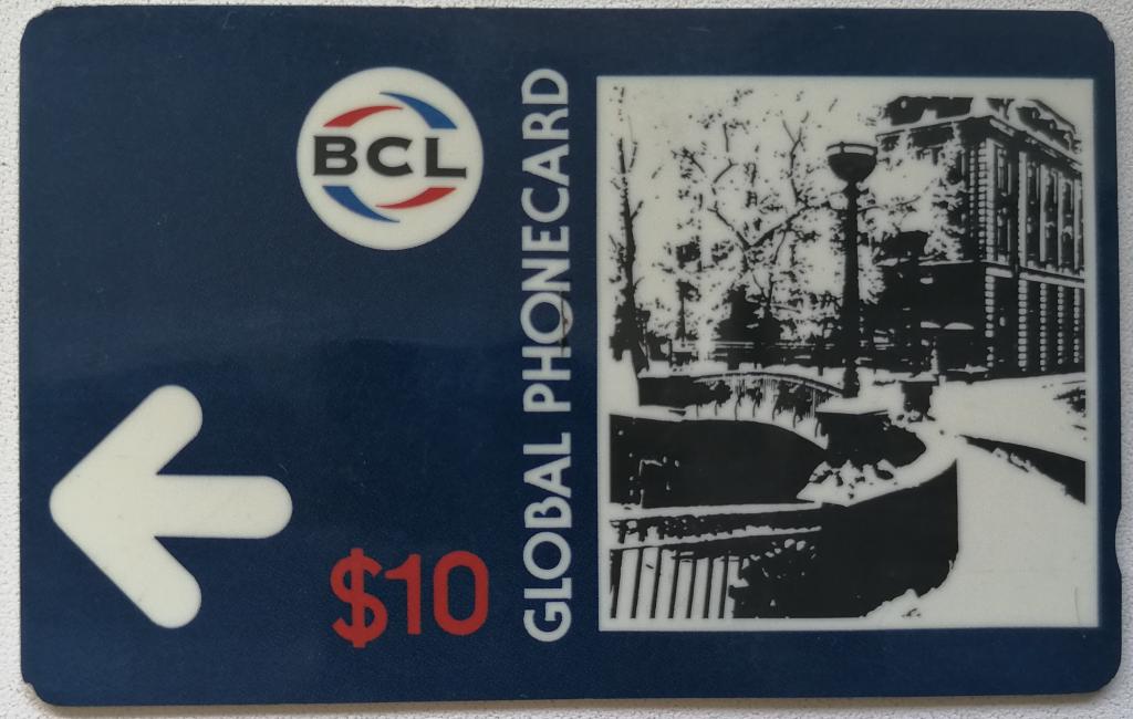 Телефонная карта BCL Мост 10$.