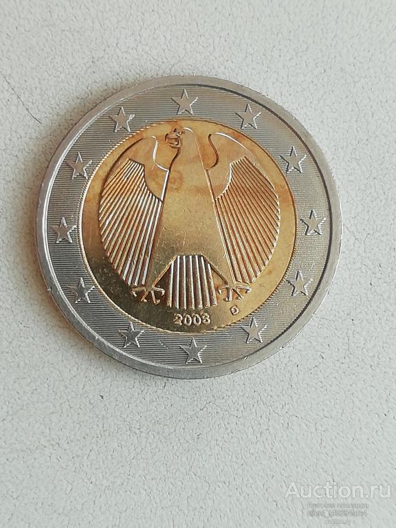 2 евро 2008 D ФРГ