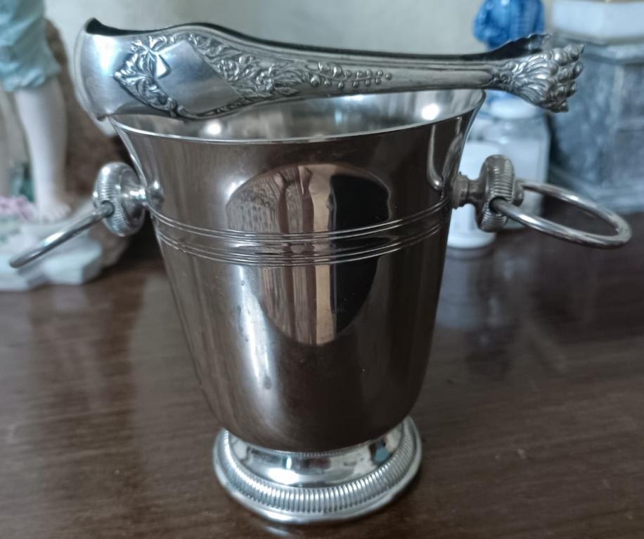 ведёрко для льда, серебрение, Франция, старое