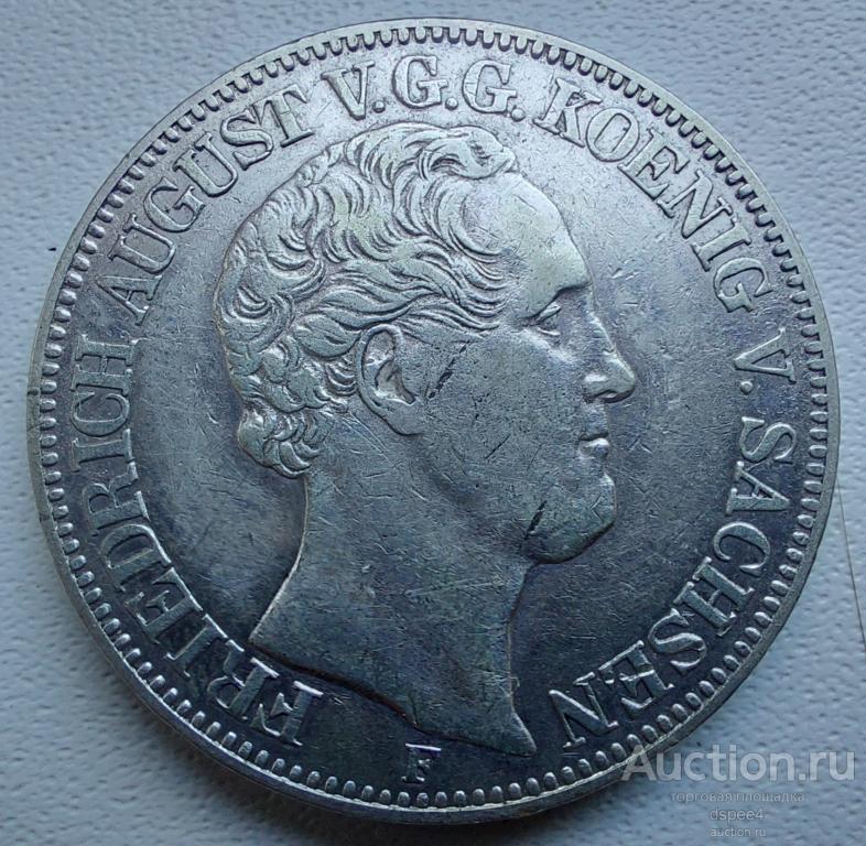 Саксония 1 талер 1853 Фридрих Август II (2)