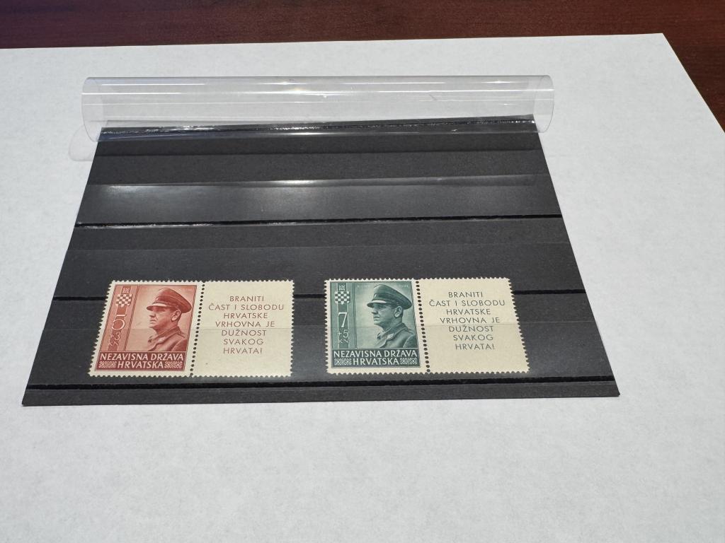 Хорватия, 1941 год, сцепки, 2 штуки **