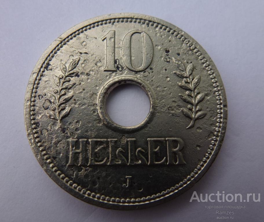 10 геллеров 1909г J / Немецкие колонии в Африке