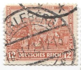 1932 Германия замки и дворцы.Нюрнберг 1м.гаш