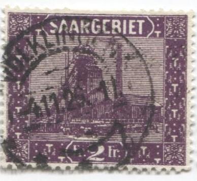 1922 Германия Саар.Завод 1м.гаш